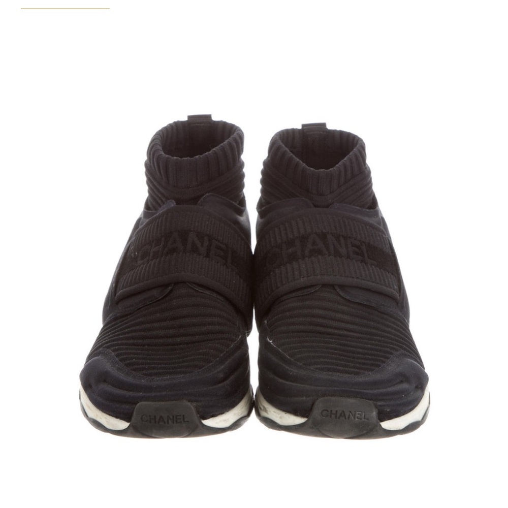 Chanel 'CC' Sock Sneakers - Picture 5 of 6